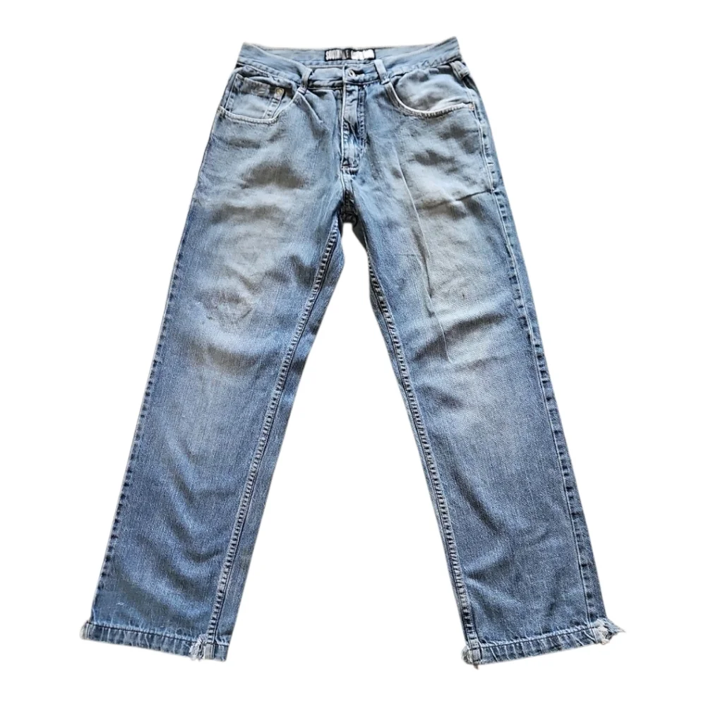Southpole Loose Fit Vintage Jeans. Applique On Pockets Mens 34/32